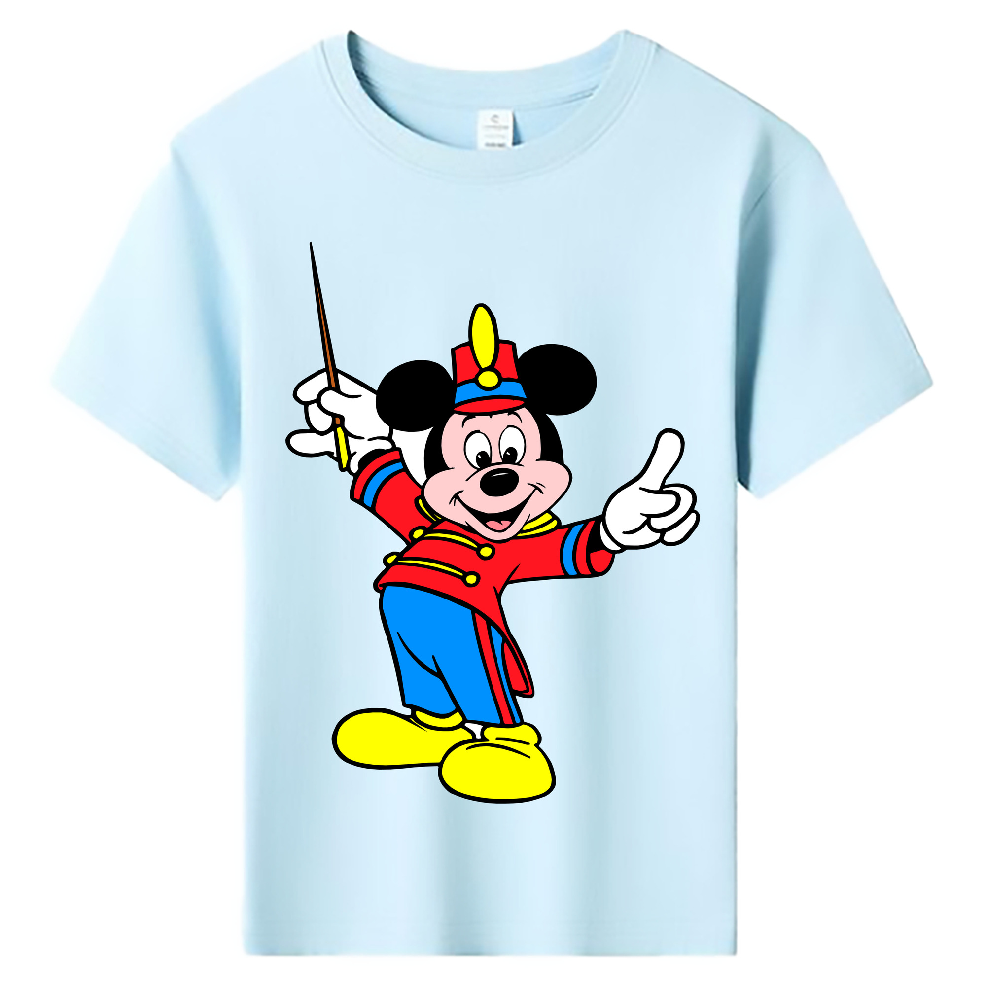 ミッキーマウス Mickey Mouse 綿100％キッズTシャツ（フロントプリント）